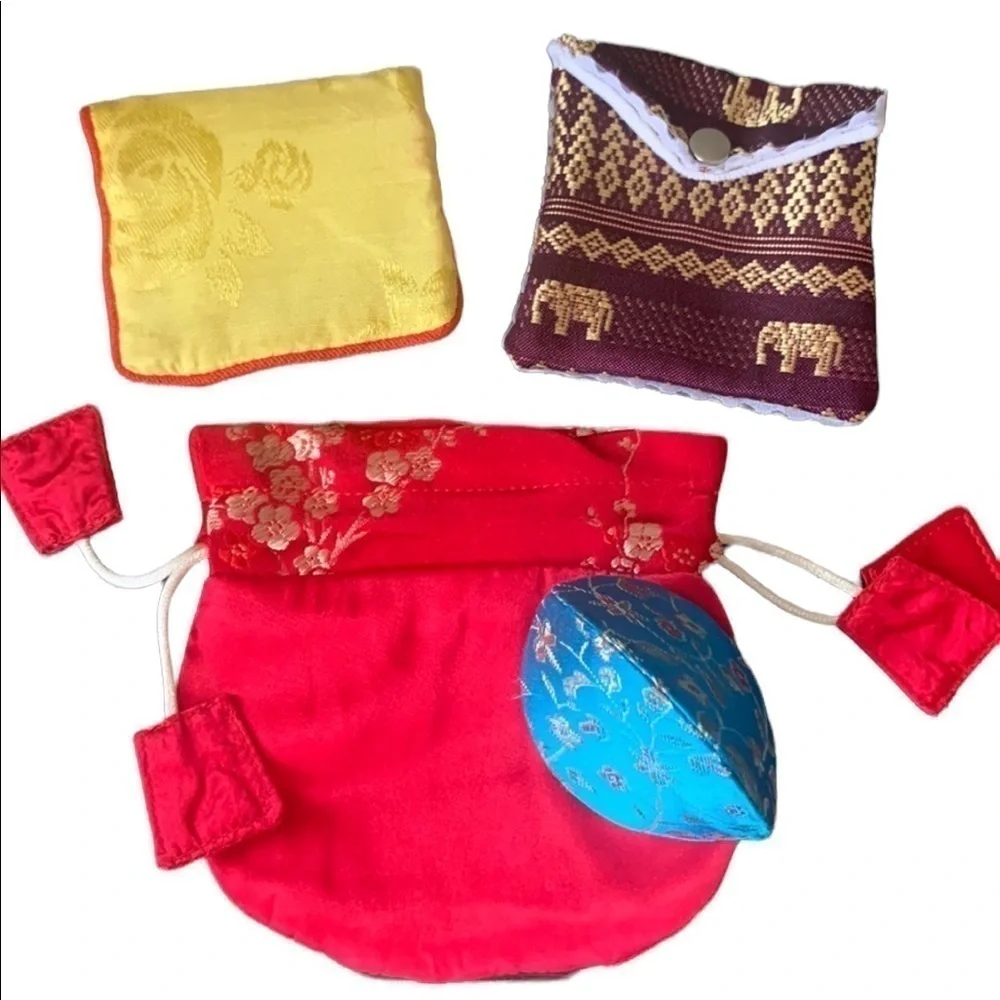 Jewelry Gift and Storage Pouches‎ Asian Inspired Bundle of Four NWT